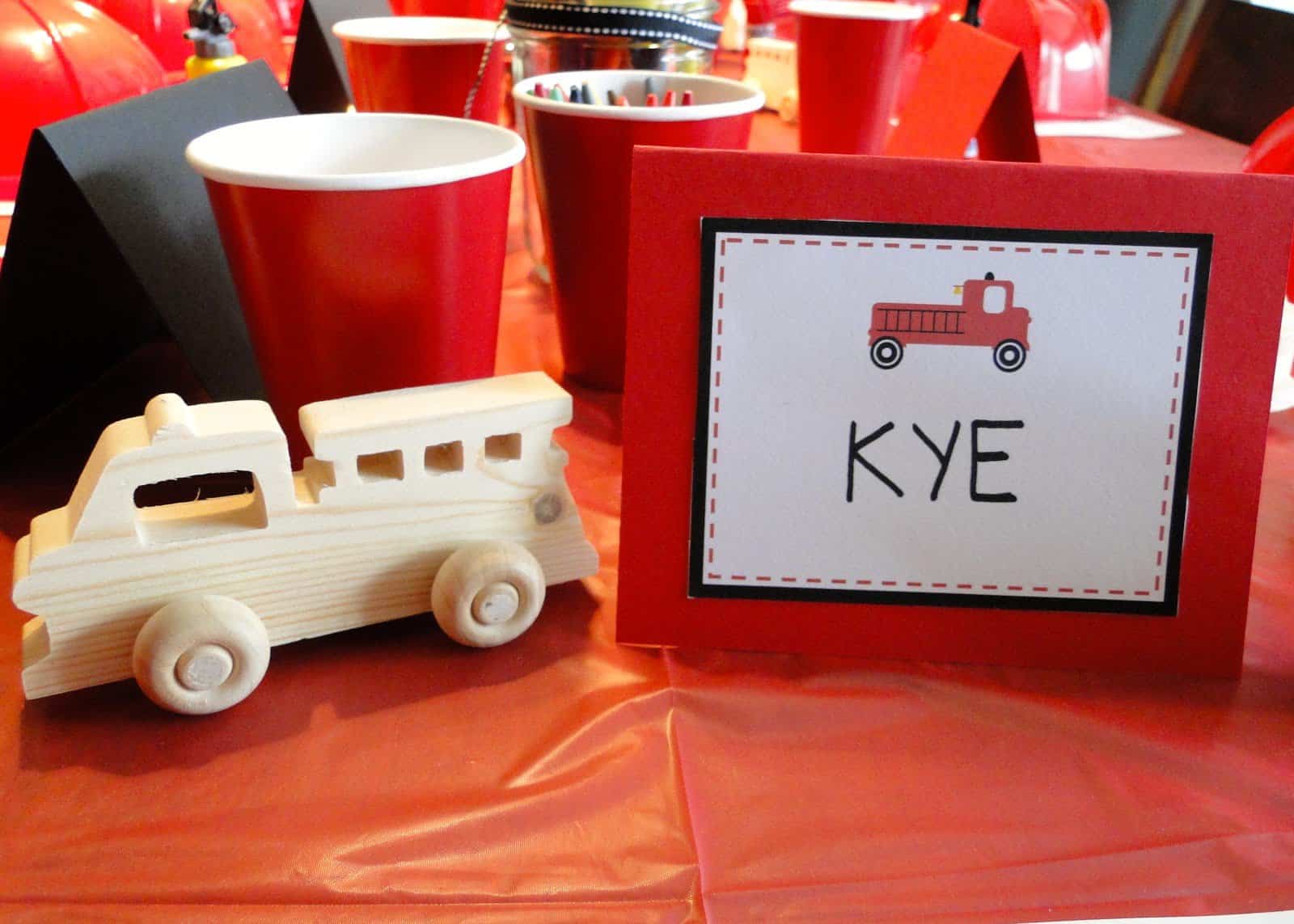 fire truck birthday party ideas