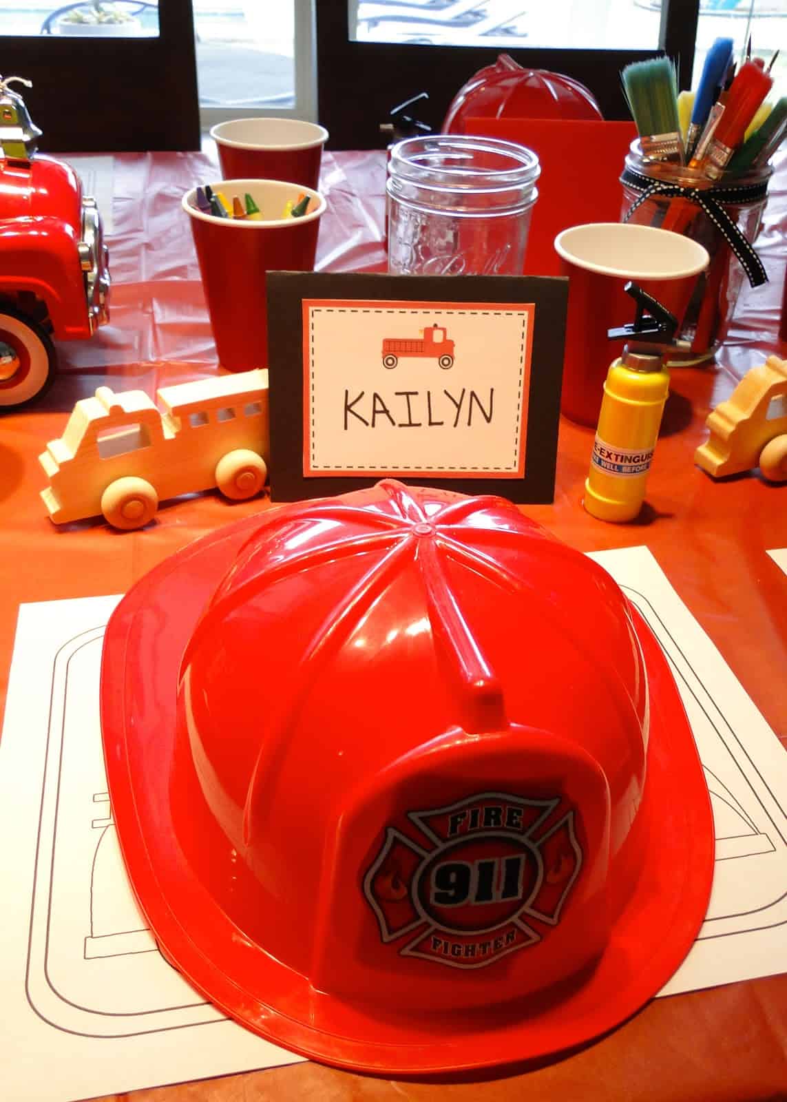 fire truck birthday party ideas