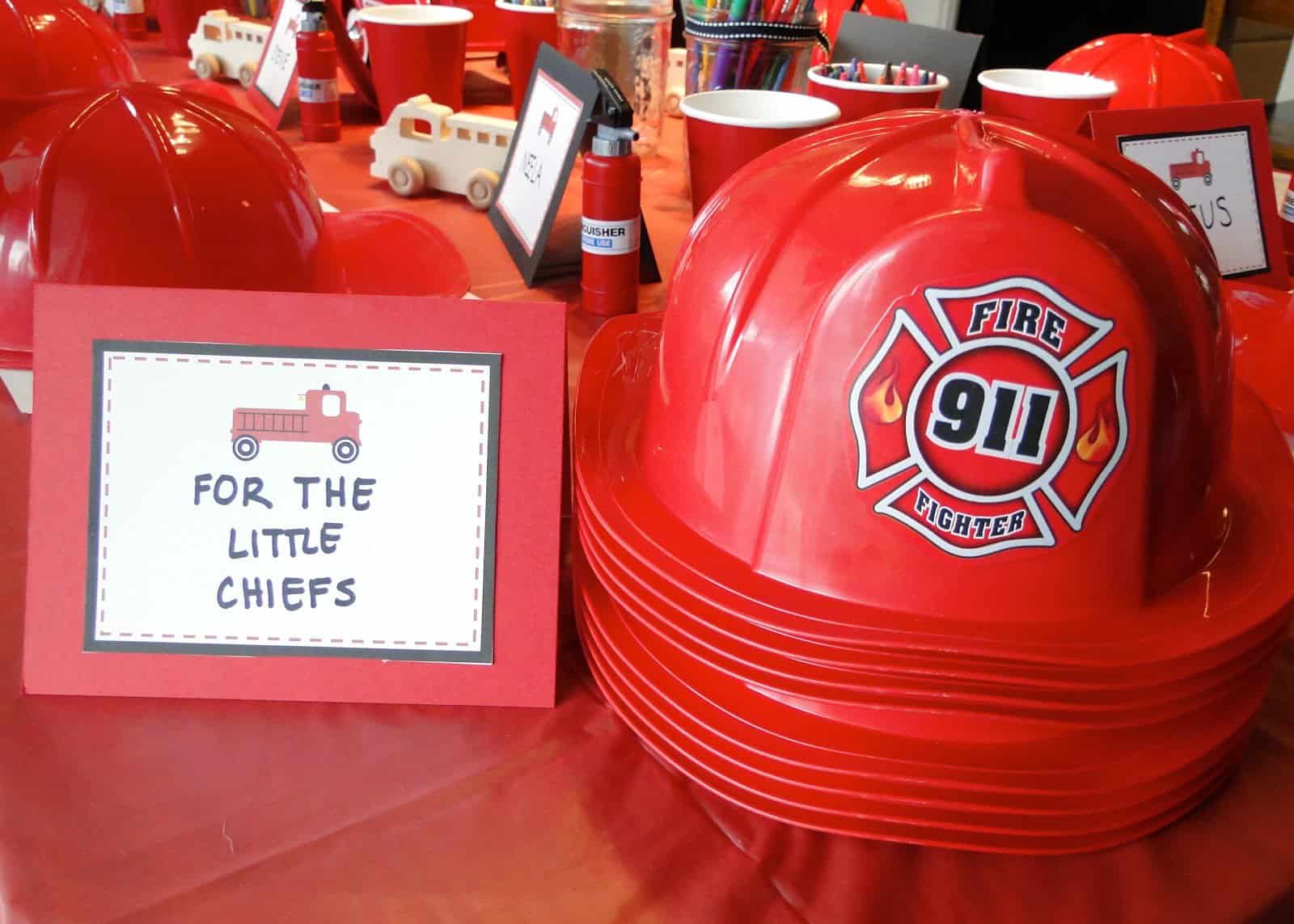 fire truck birthday party ideas