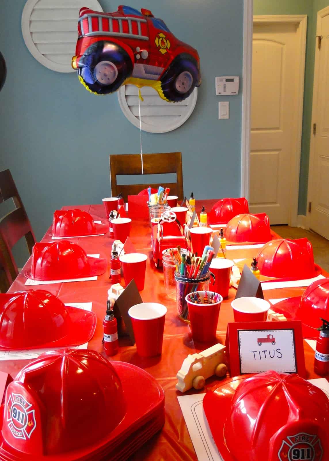 fire truck birthday party ideas