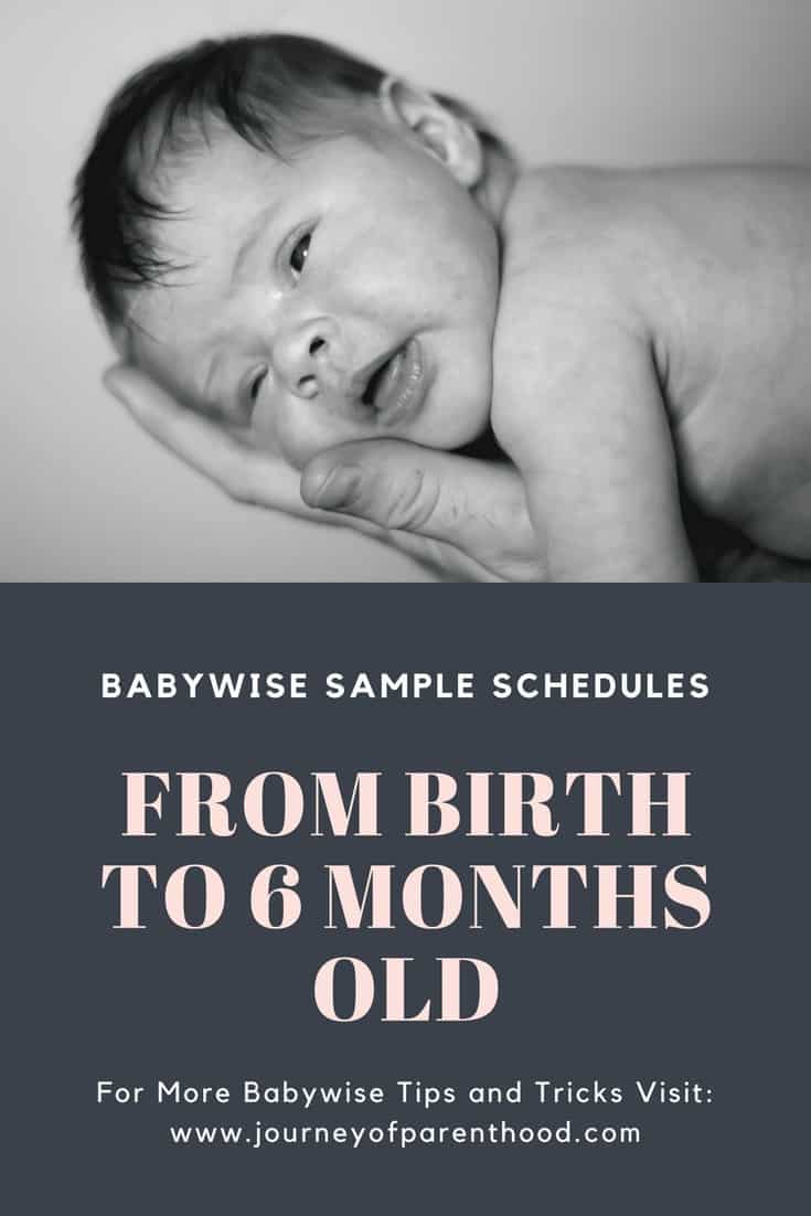 birth to six months babywise schedule