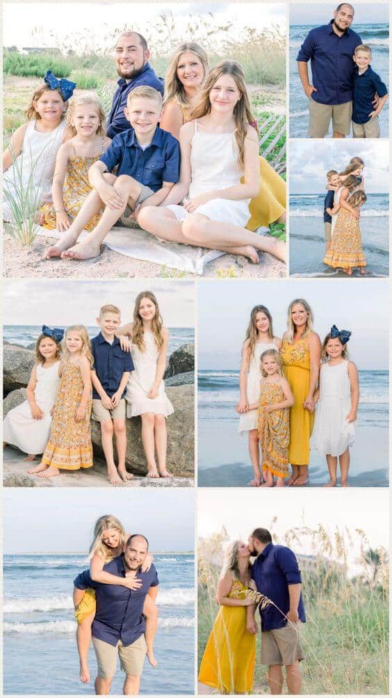 beach family photo ideas