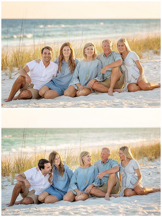 beach family photo ideas