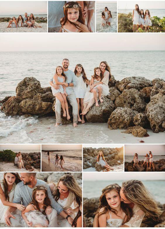 beach family photo ideas