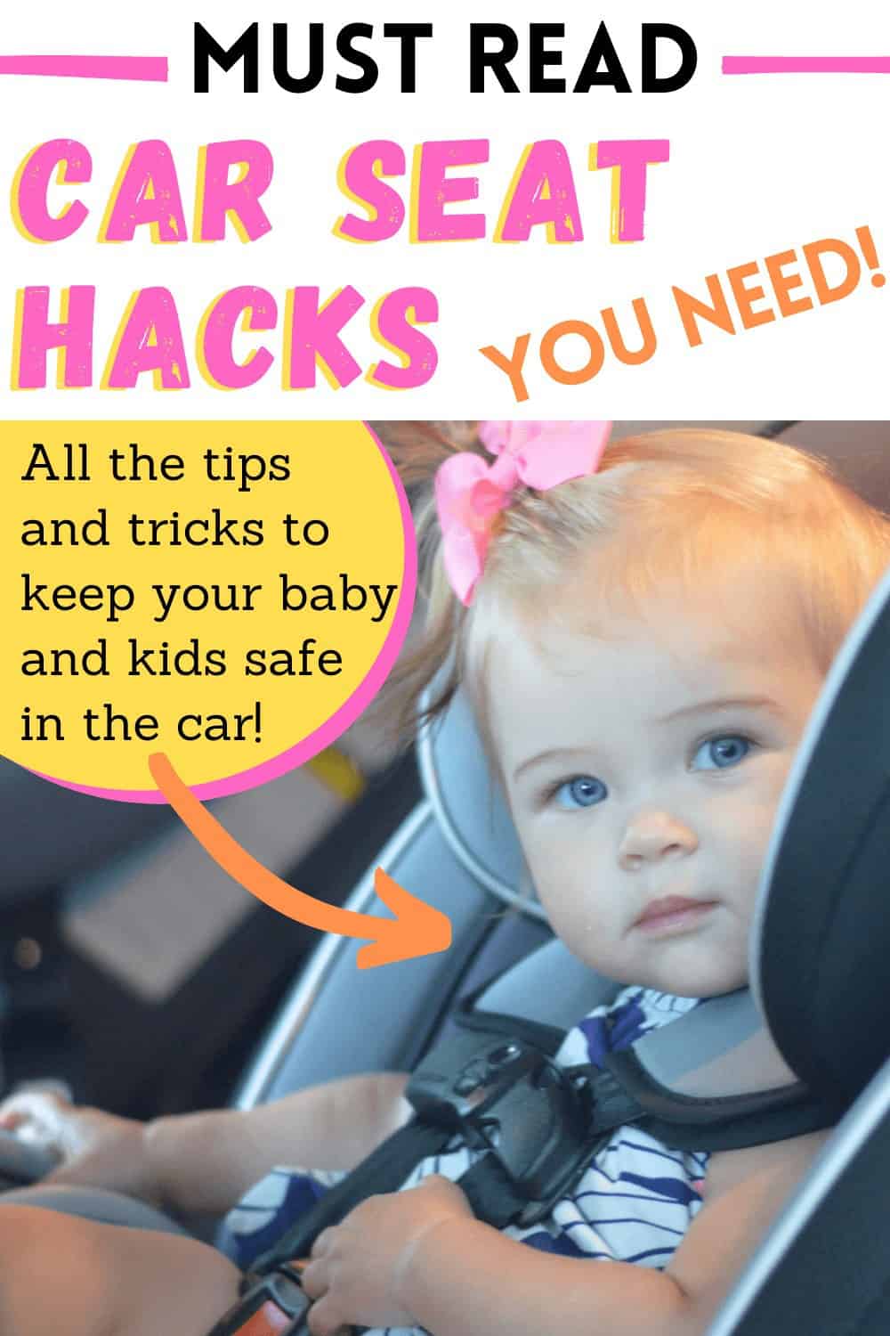 car seat hacks including how to clean vomit from car seat and how to fix a stuck car seat