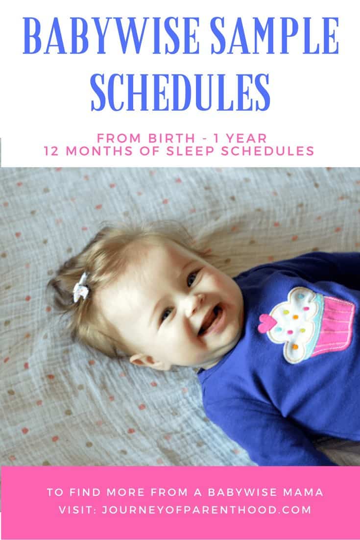 birth to 12 month babywise schedules