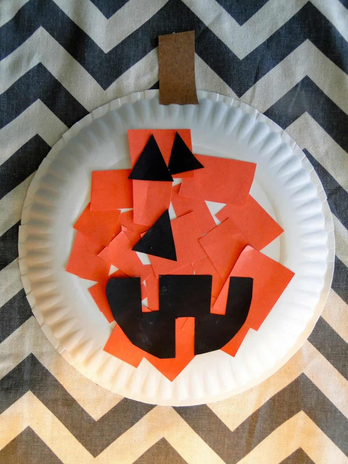 easy halloween paper plate crafts pumpkin