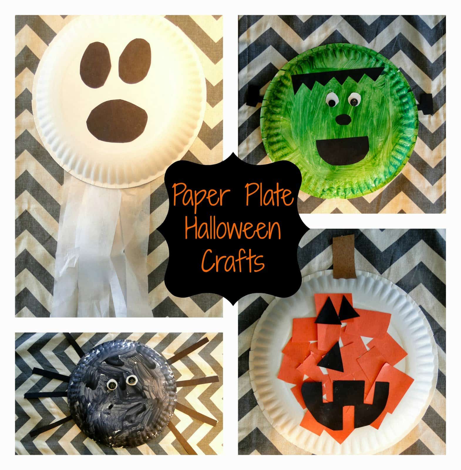 easy halloween paper plate crafts