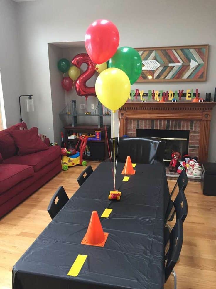 kids birthday party ideas car themed birthday boy 