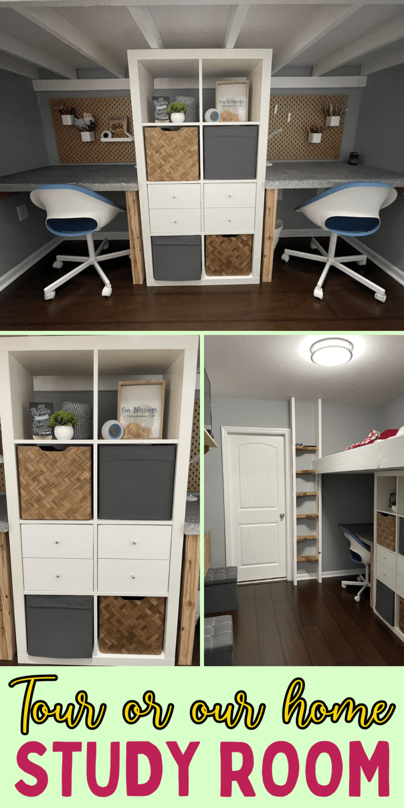 Best Paint Colors for a Study Room (Tour of Our Home Study Room)