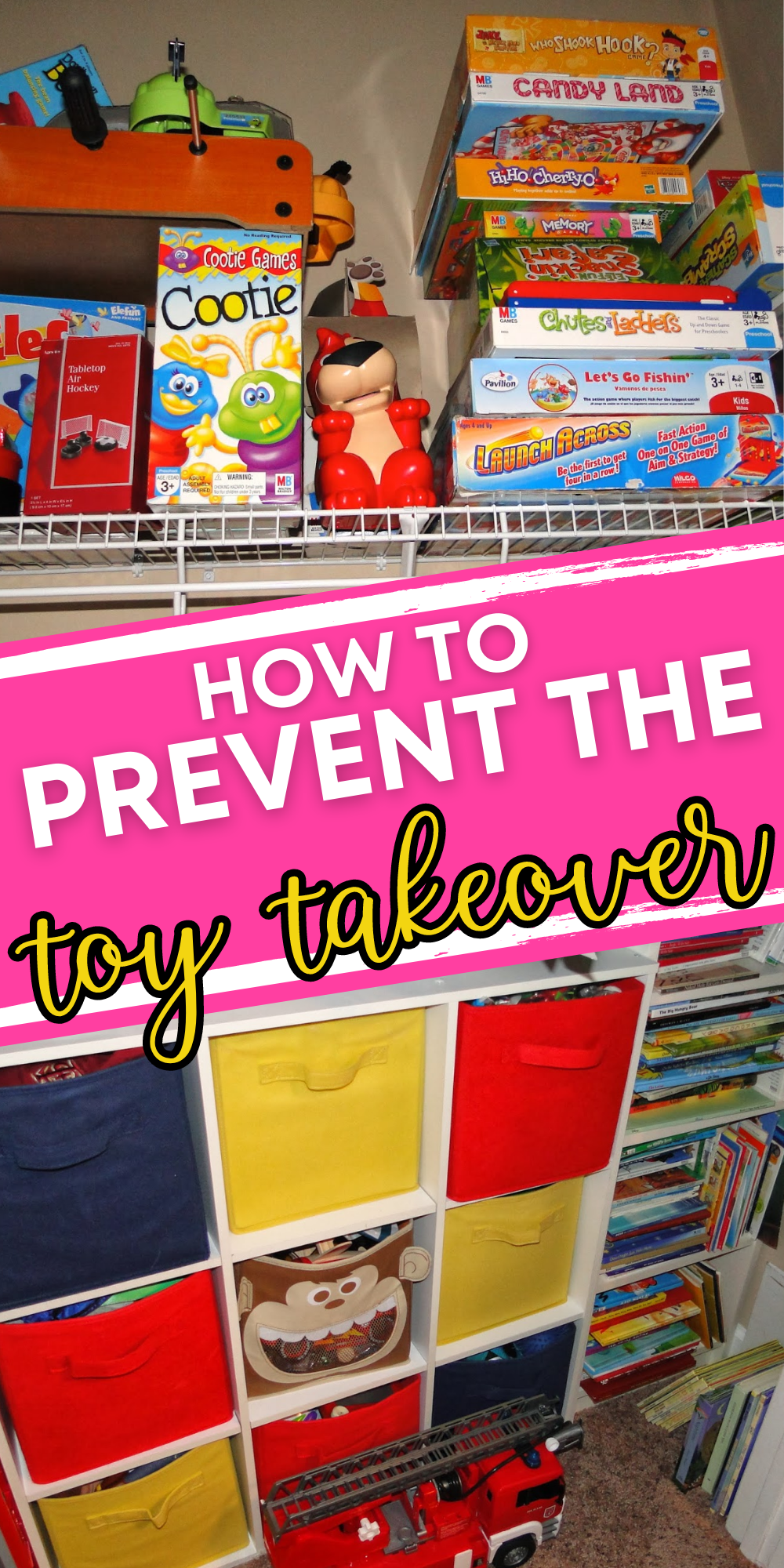 Avoid the dreaded toy takeover with these amazing tips on how to organize toys: ideas for storage, decluttering, and more!