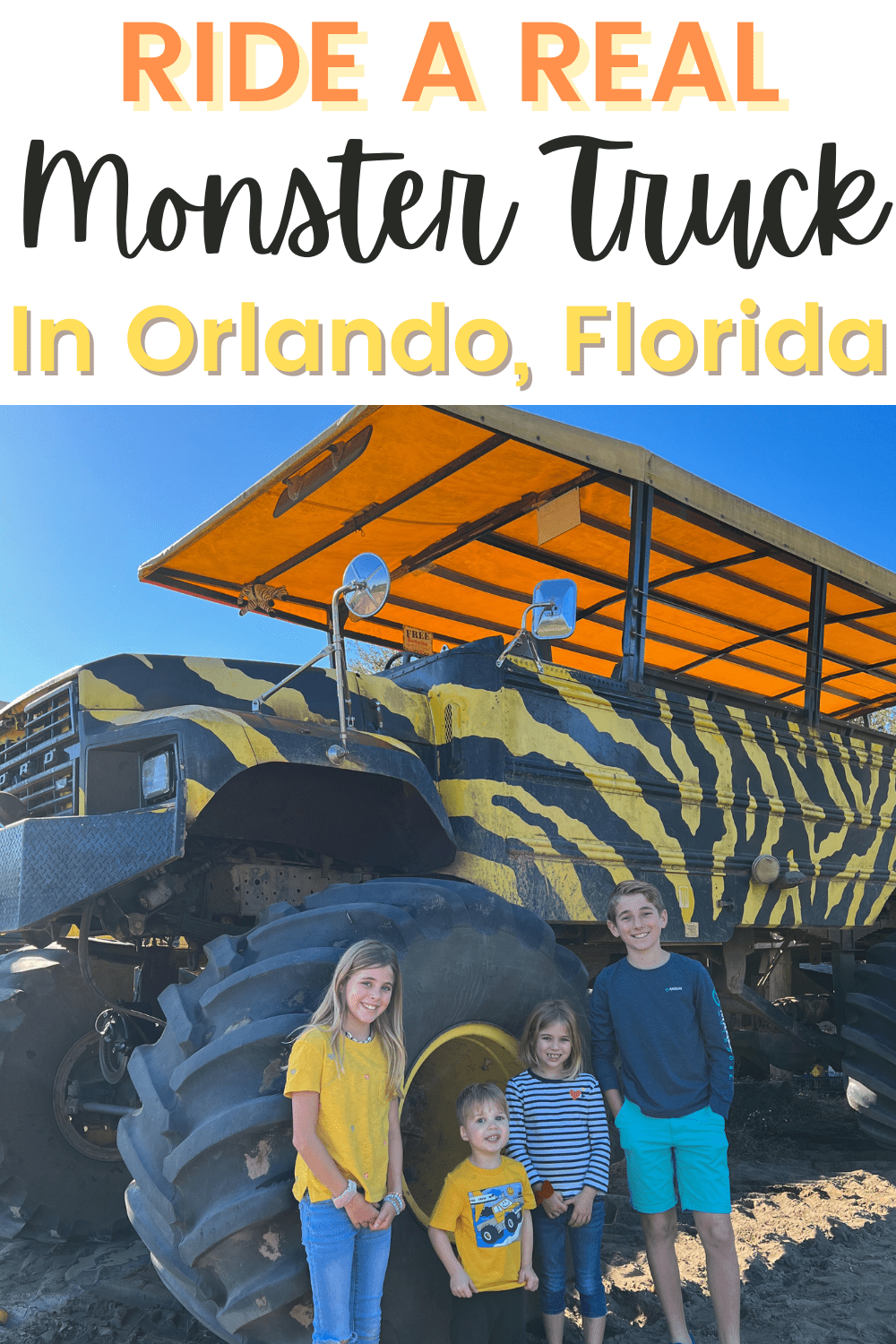 Showcase of Citrus Monster Truck Ride Experience in Orlando Florida a great day of family fun and monster trucks! Learn all about the activities available at the showcase of citrus! 