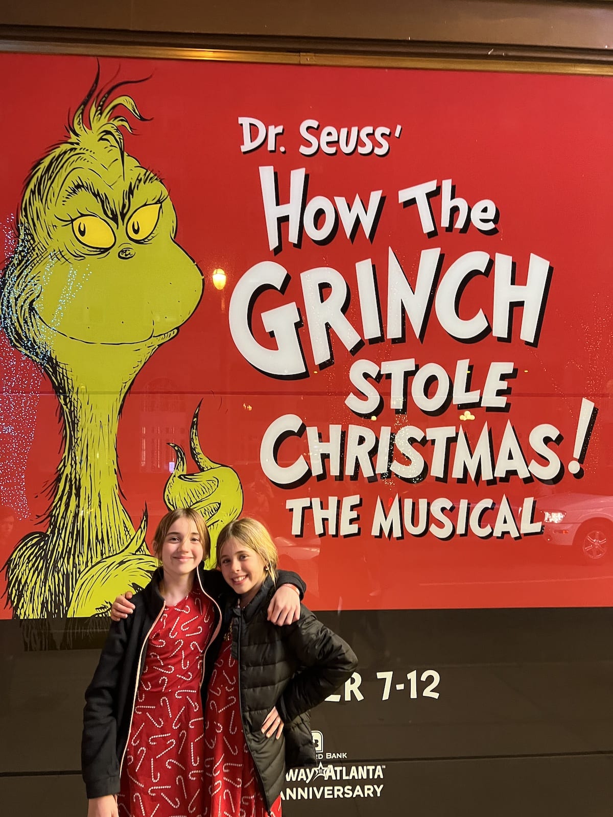 Dr. Seuss How the Grinch Stole Christmas The Musical What to Expect at the holiday festive show! Our girl's night in Atlanta