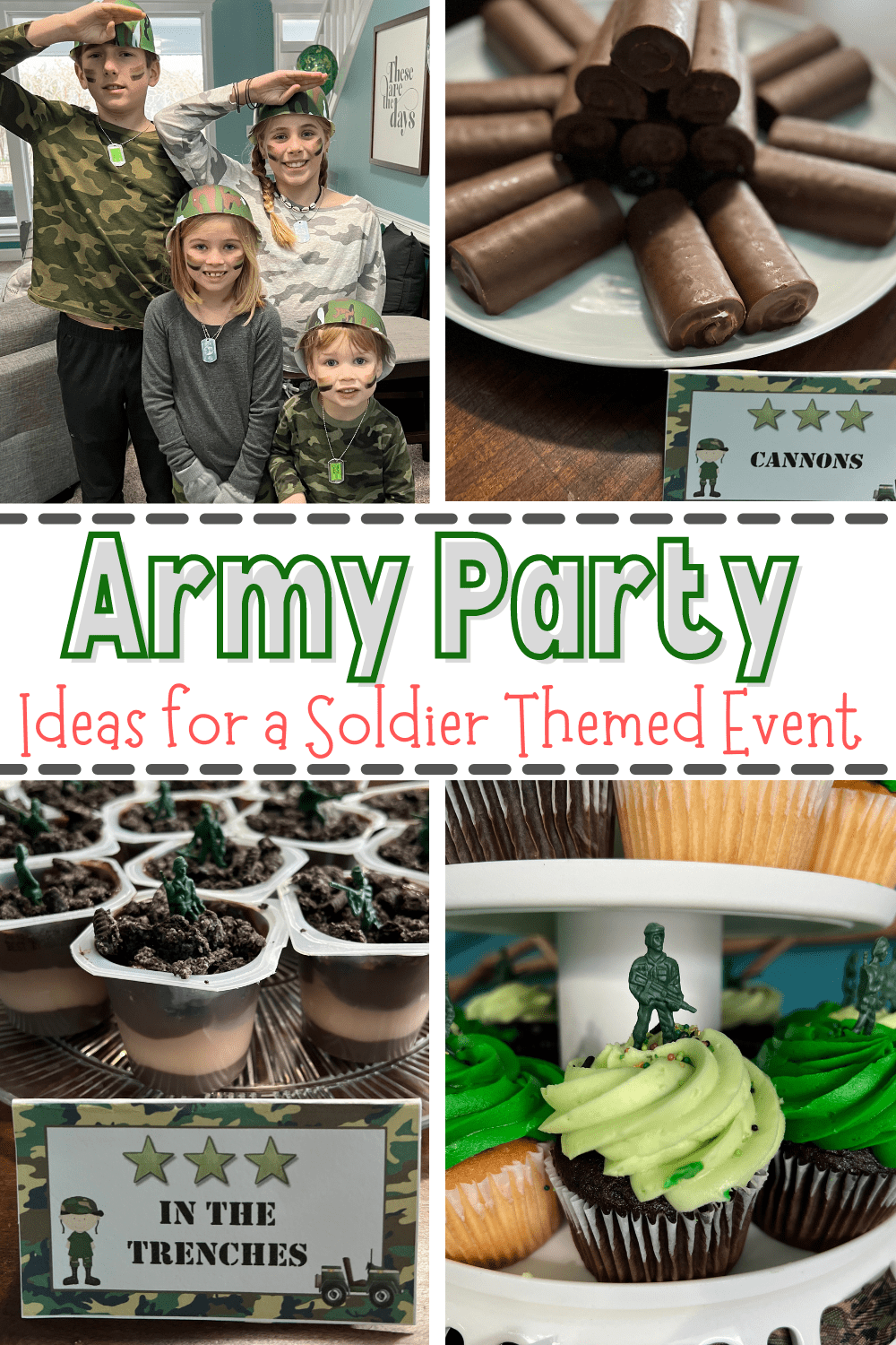 Army Party Ideas perfect for your next DIY army themed birthday party or military themed party event fit for your little soldier