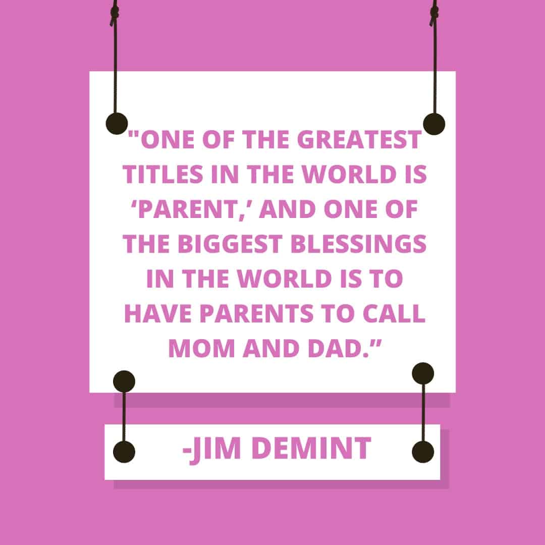 The best parent quotes help to inspire, encourage, and entertain you as you work through the joys and challenges of parenthood! Here are over 70 of the best parent quotes. Including inspirational parenting quotes for hard times, parent to be quotes, quotes about parenting and more