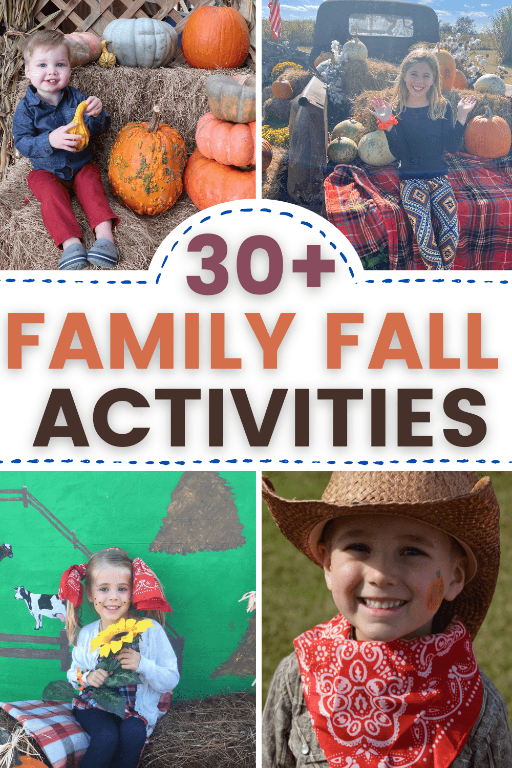 Celebrate the fall season with these easy, fun outdoor activities for kids! Over 30 ideas to add to your fall bucket list! Perfect fun fall activities for kids and the whole family to enjoy together. 