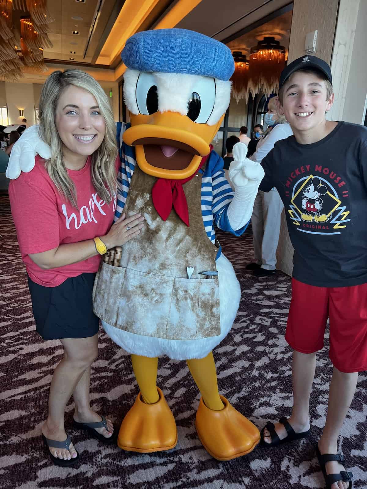 donald duck character meeting