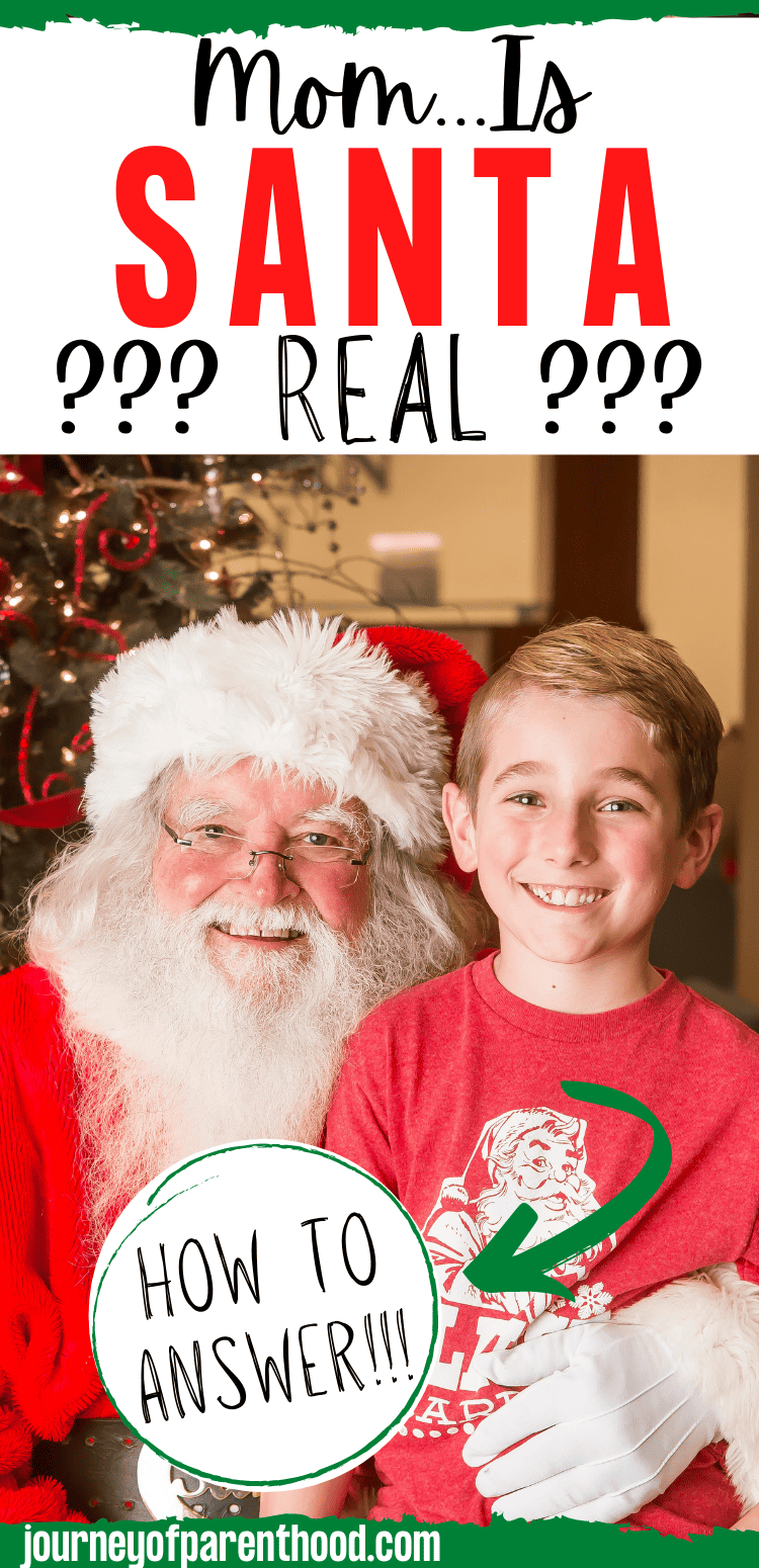 explaining Santa to older child - how to explain Santa isn't real
