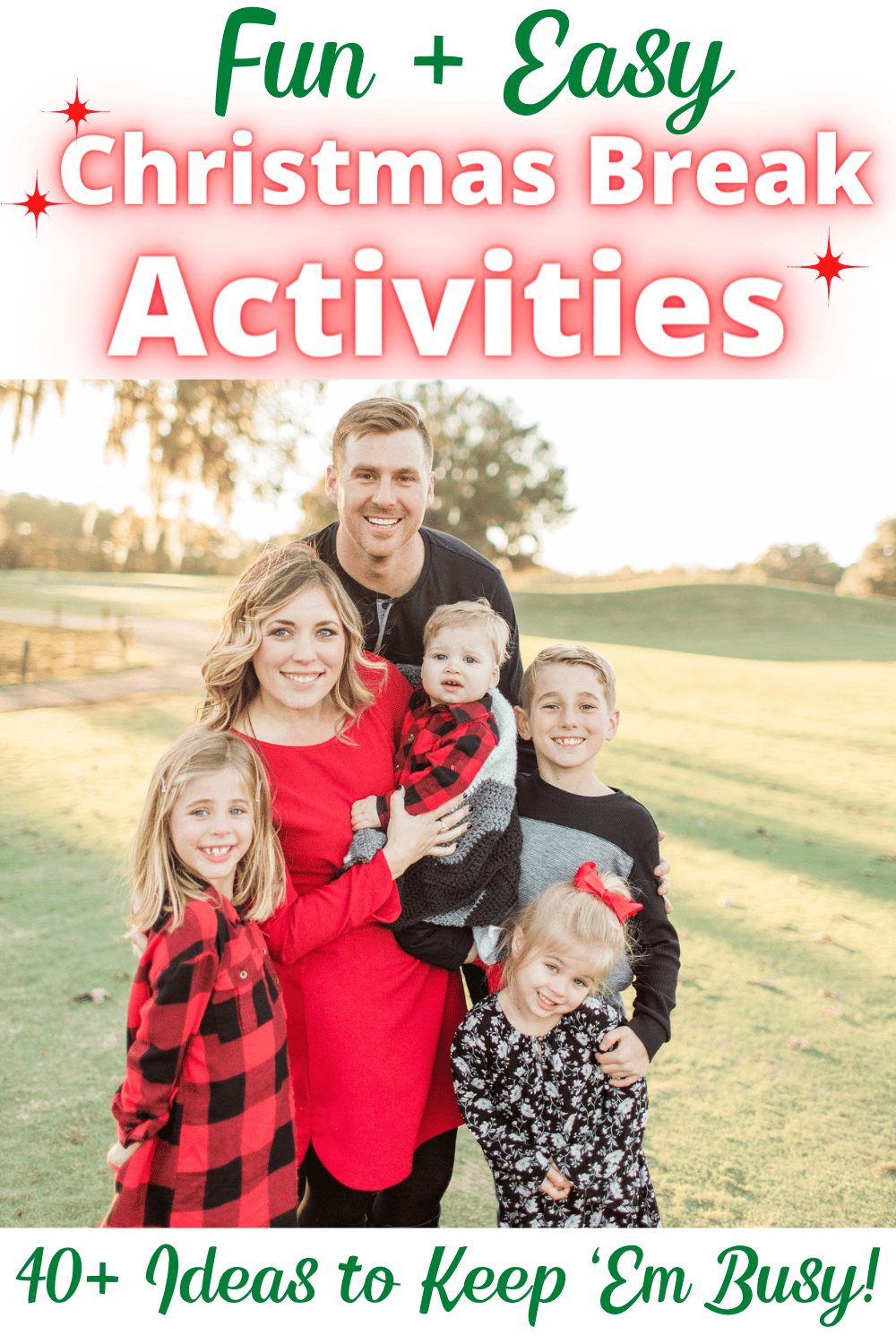 With over 40 things to do with kids during Christmas break, you are sure to find some exciting activities to keep your kiddos busy!