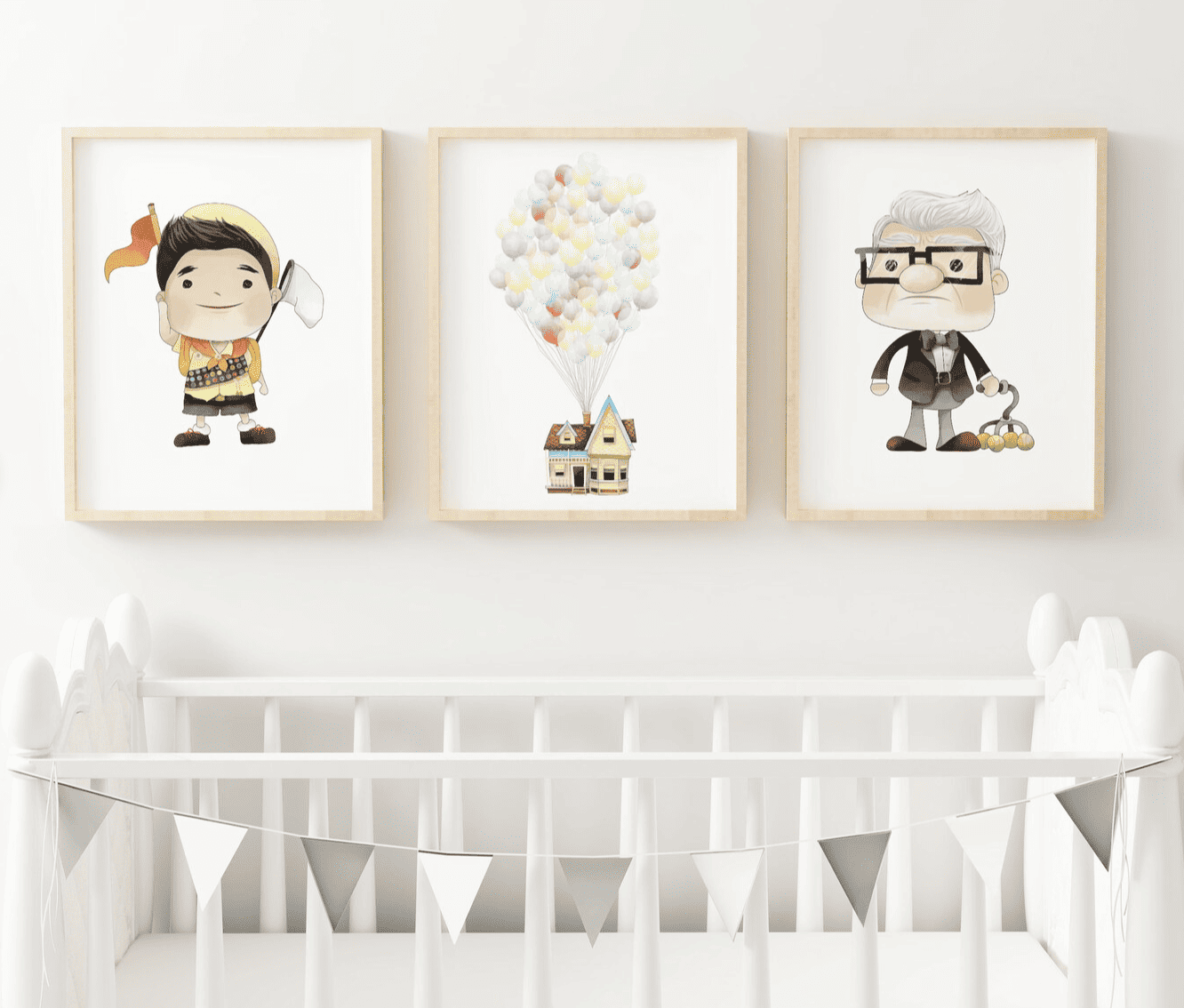 Up - Disney nursery ideas perfect for gender neutral Disney themed nurseries for magical inspiration!