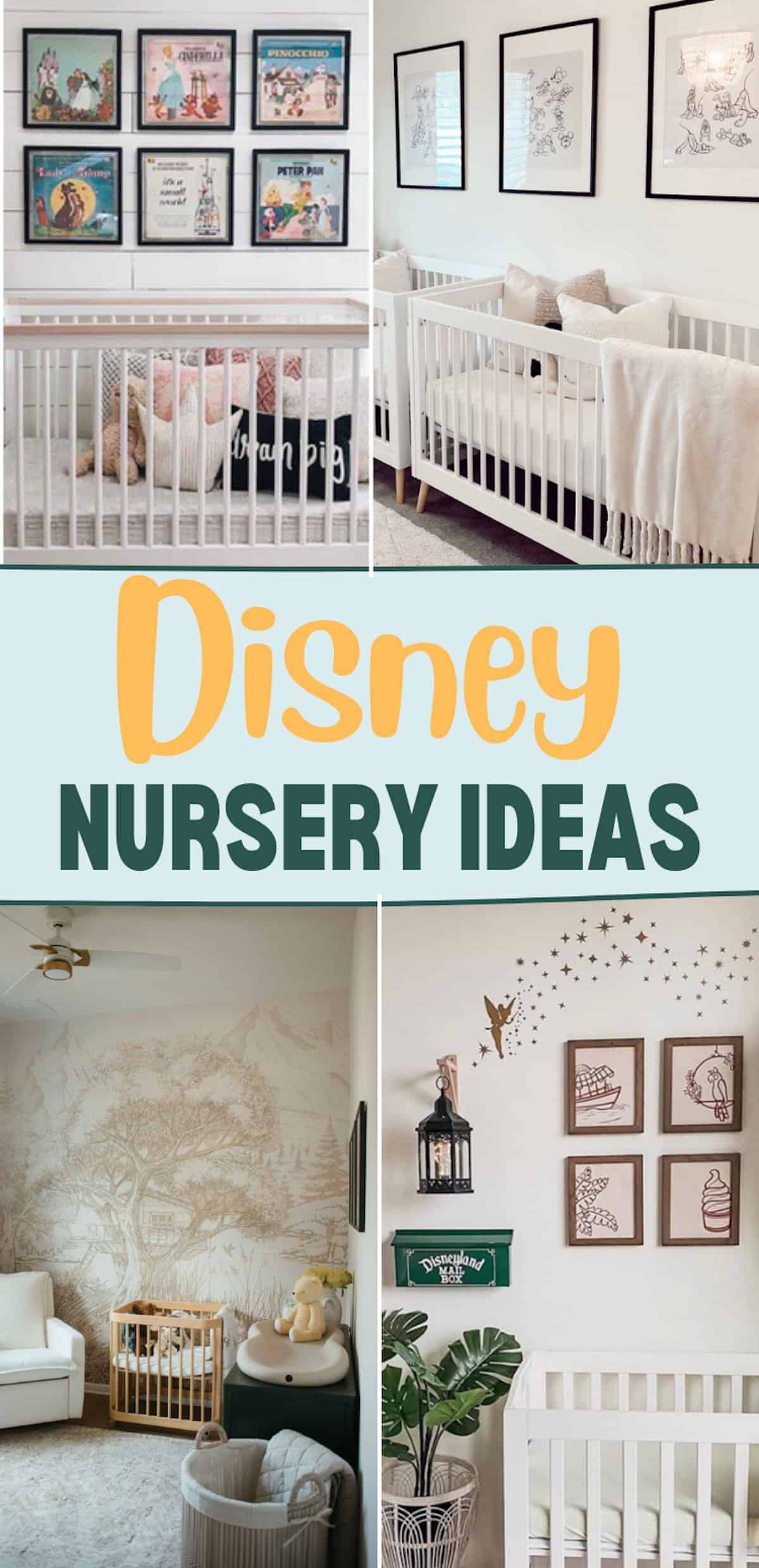 Over 35 Disney nursery ideas that are perfect for your newest magic maker. Find boy, girl, and gender neutral Disney themed nurseries for magical inspiration!