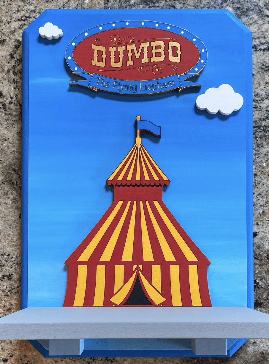 dumbo themed nursery for disney baby room 