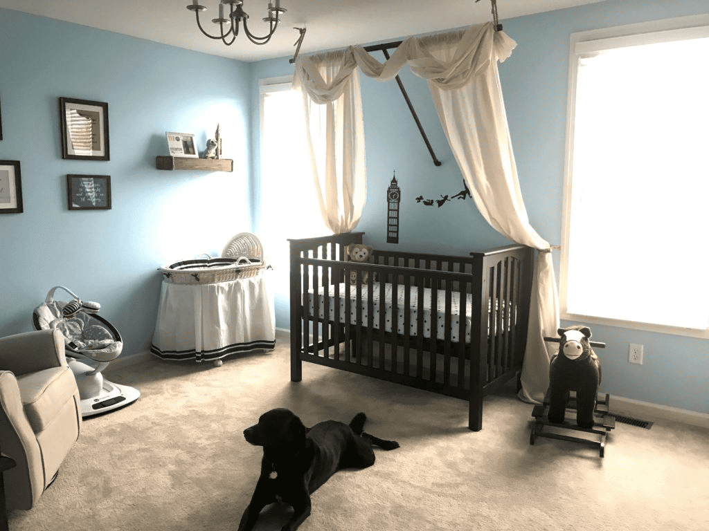 peter pan themed nursery for disney baby bedroom