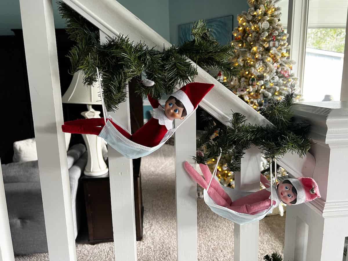 Last Minute Elf on the Shelf Ideas to help save your sanity during the busy holiday season with super easy elf on the shelf inspiration!