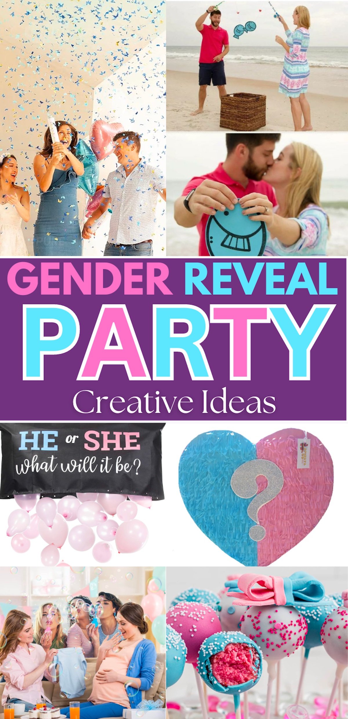 These 45+ unique baby gender reveal party ideas will keep your friends and family on their toes as they learn if your little bundle will be a boy or girl!