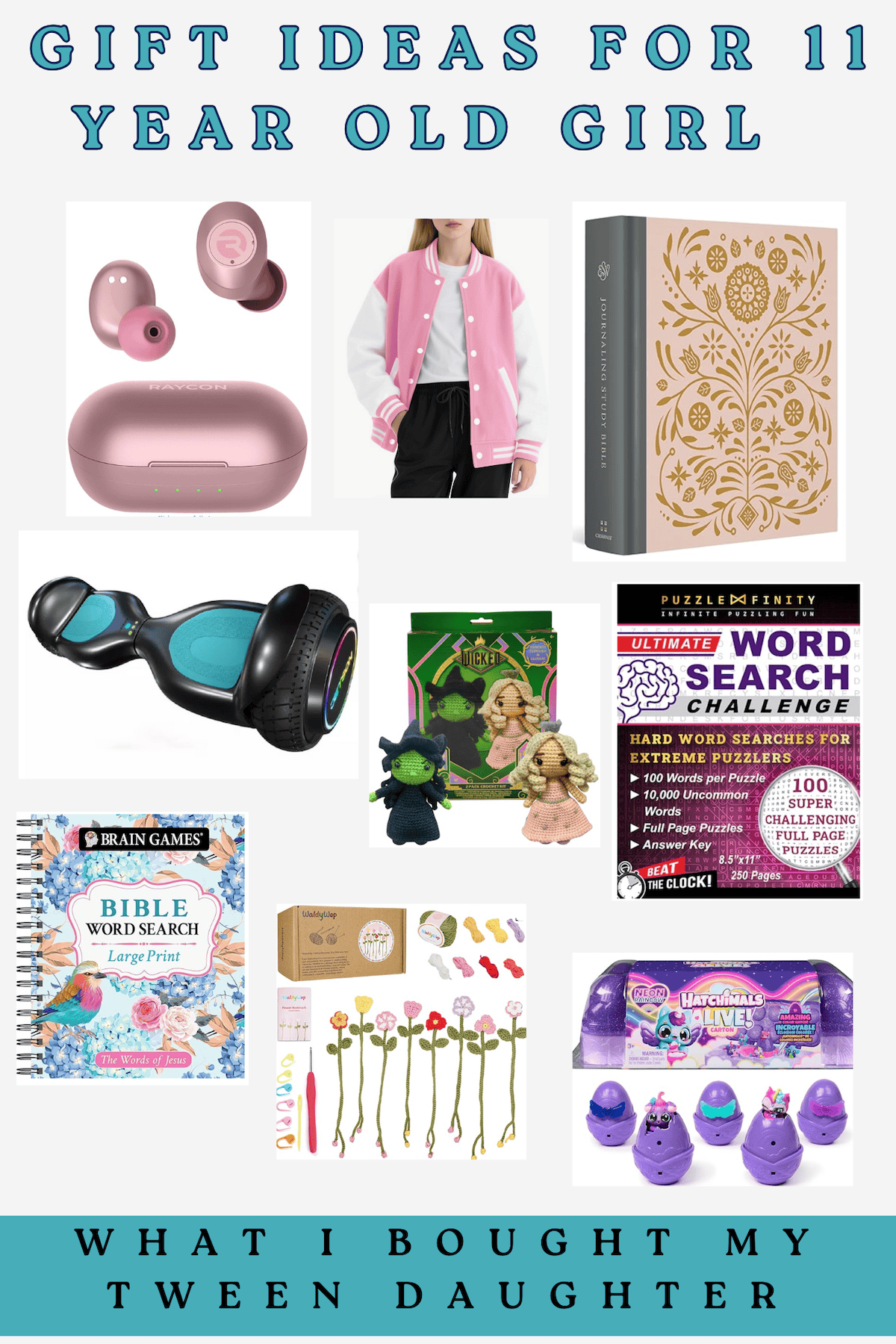 Gift ideas for tween girl. Tween girl gifts for Christmas. 11 year old girl gift ideas. What I'm buying my 11 year old daughter for Christmas. Christmas wishlist for tween daughter. 
